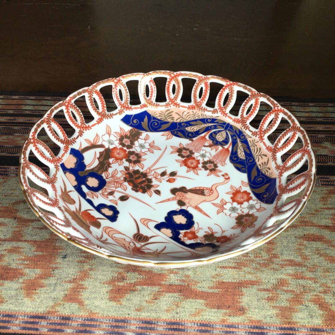 『未使用・小痛み』　有田焼　弥右エ門　菓子鉢　大鉢　金彩