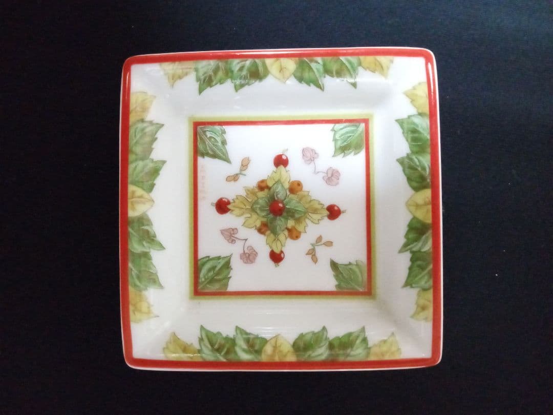 【レア品】美品/ エルメス　ピタゴラスの庭　スクエアトレイ　アクセサリートレイ