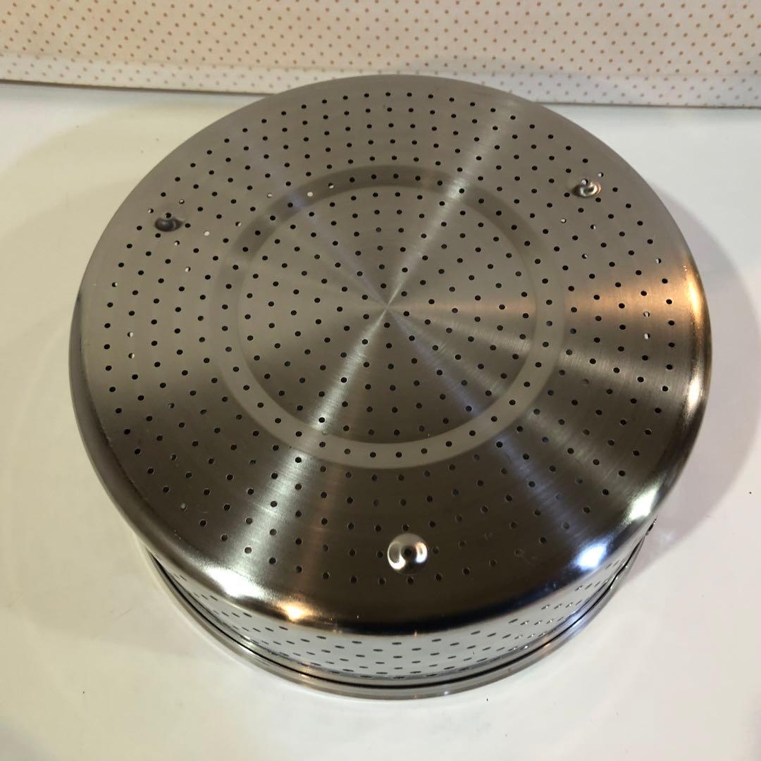 CRISTEL クリステル24cm 深鍋・クッキングバスケット•フタ3点セット