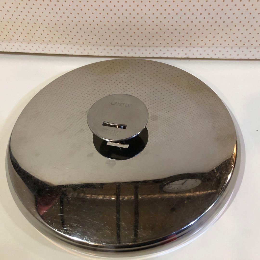 CRISTEL クリステル24cm 深鍋・クッキングバスケット•フタ3点セット