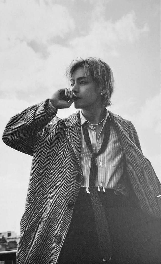 23AW CELINE ヘリンボーン ツイードチェスターコート BTS テテ