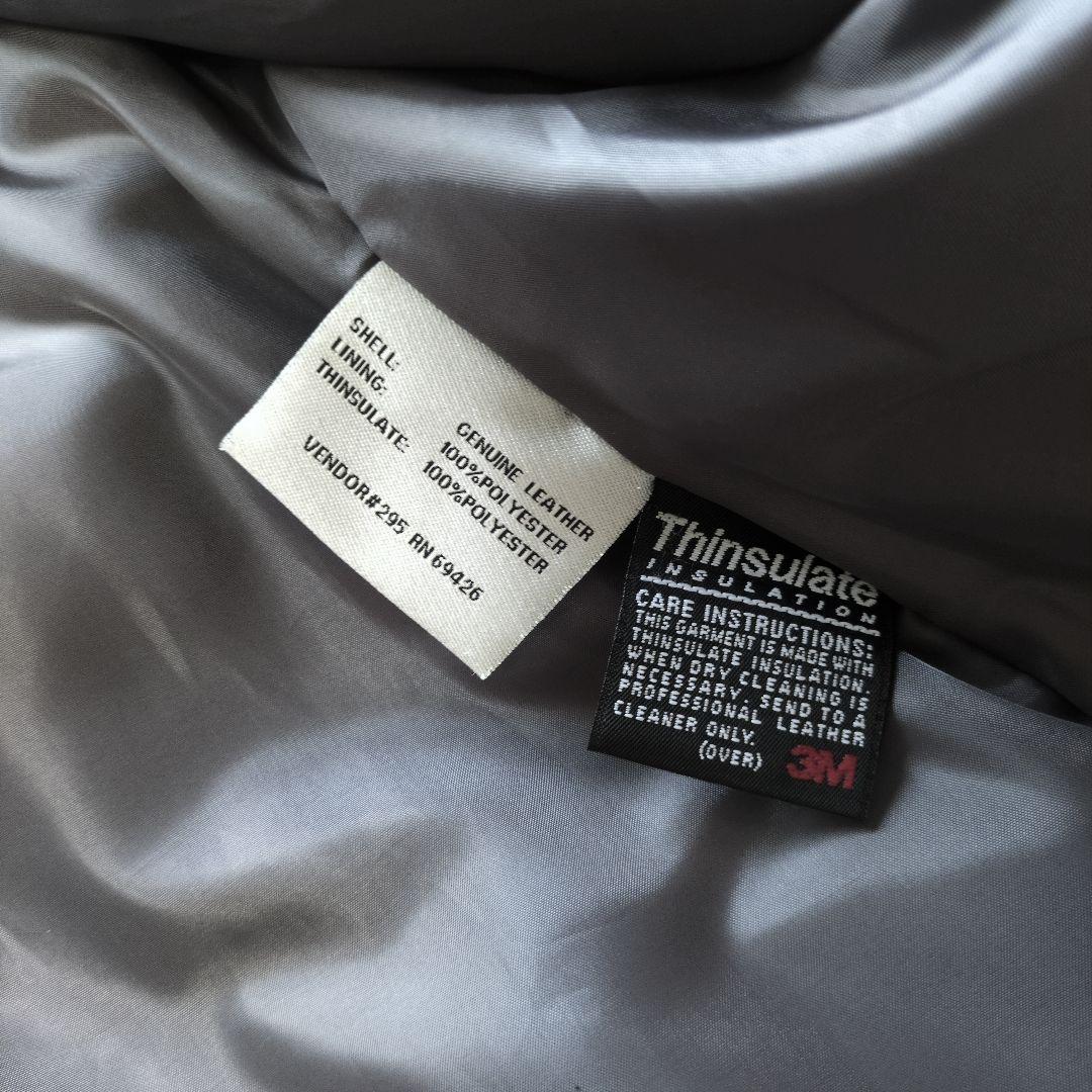 本革　高機能　シンサレート　レザートレンチコート　ベルト付属　美品