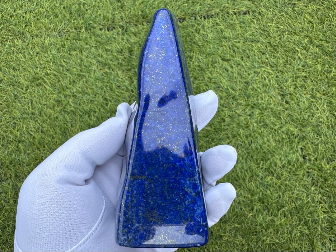 大型 ラピスラズリ 高品質 原石 磨き石 アフガニスタン産 鑑賞石 天然石