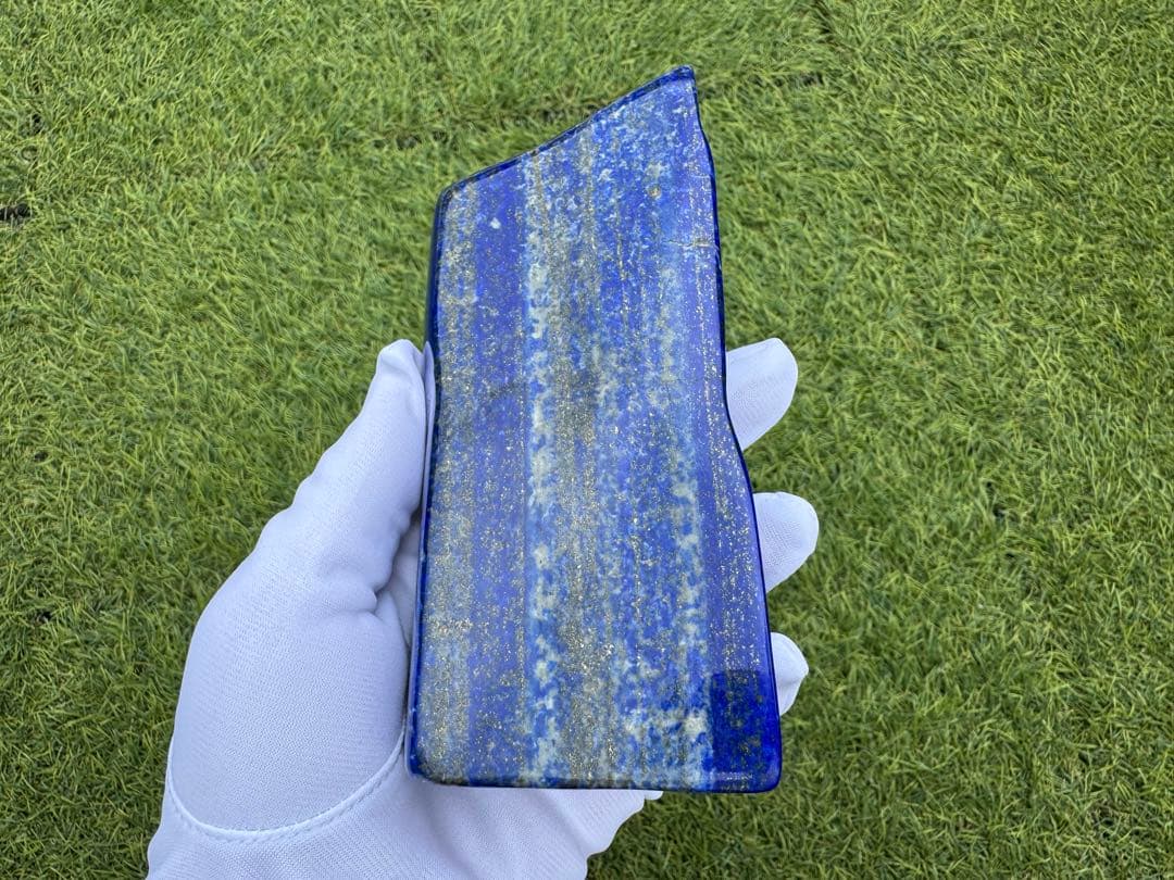 大型 ラピスラズリ 高品質 原石 磨き石 アフガニスタン産 鑑賞石 天然石