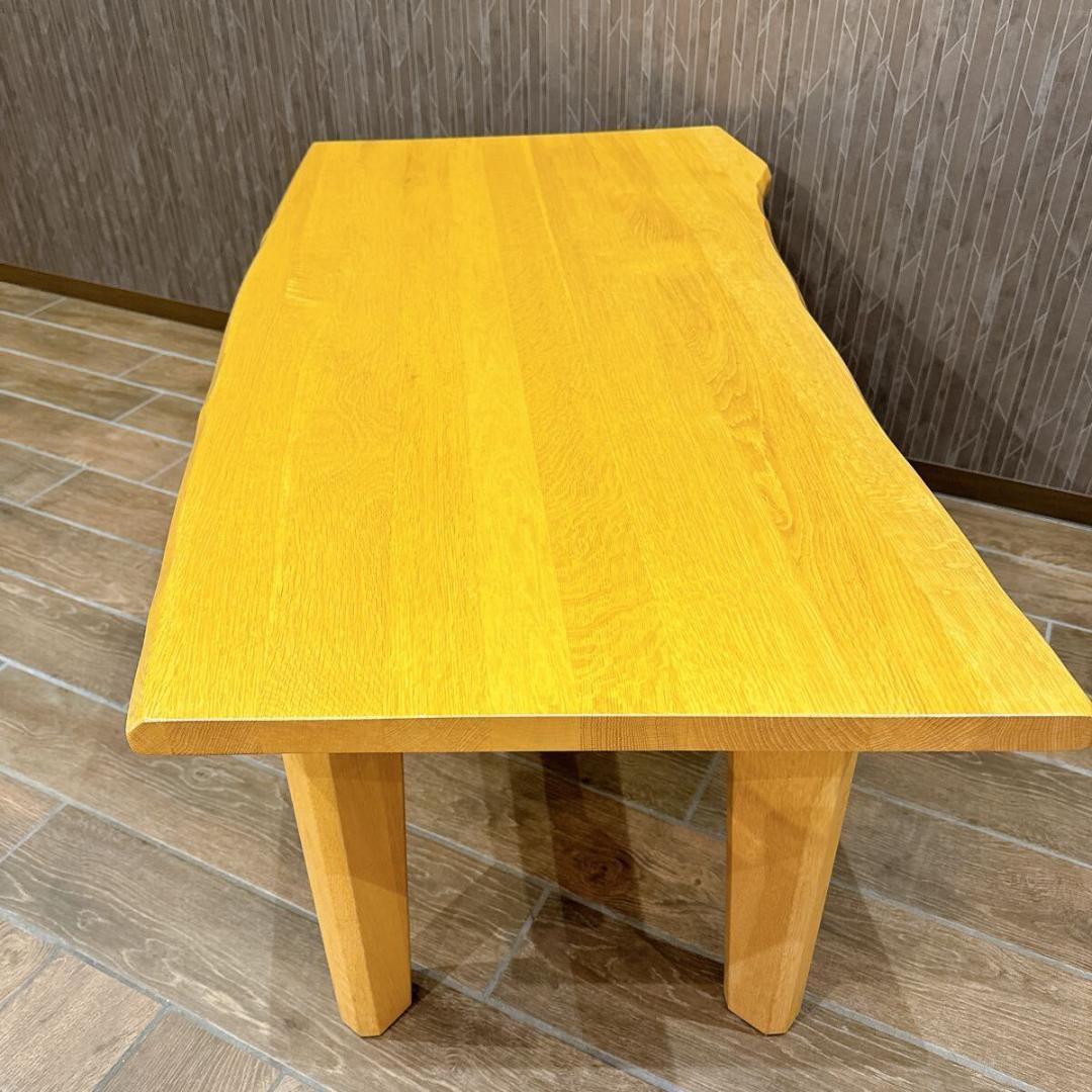 飛騨家具 イバタインテリア 天然木 ダイニングテーブル 無垢材 特注脚付 美品