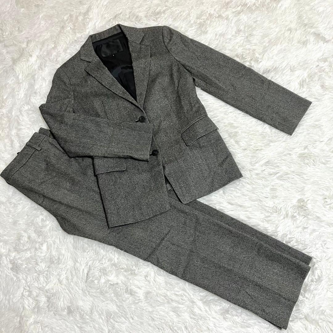 アンタイトル　パンツスーツセット　グレー　カシミア　未使用スーツジャケットパンツ