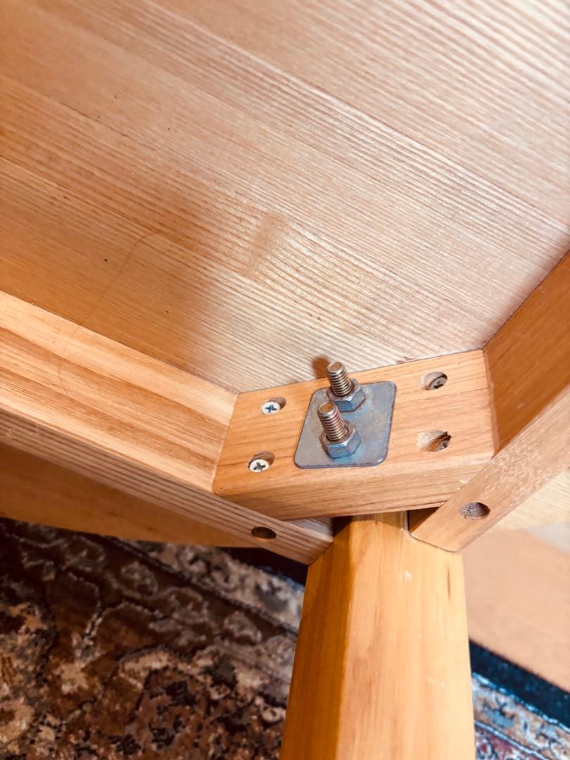 ⭐️スペシャル⭐️廃盤希少⭐️タモ無垢材⭐️丸テーブル⭐️無印良品⭐️円卓