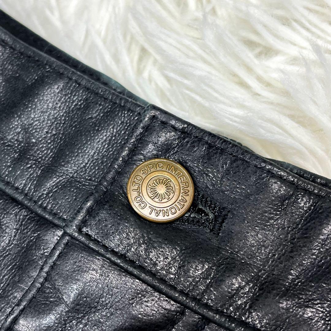 超希少 美品トルネードマート 十字架デザイン レザーパンツ フレア アーカイブ