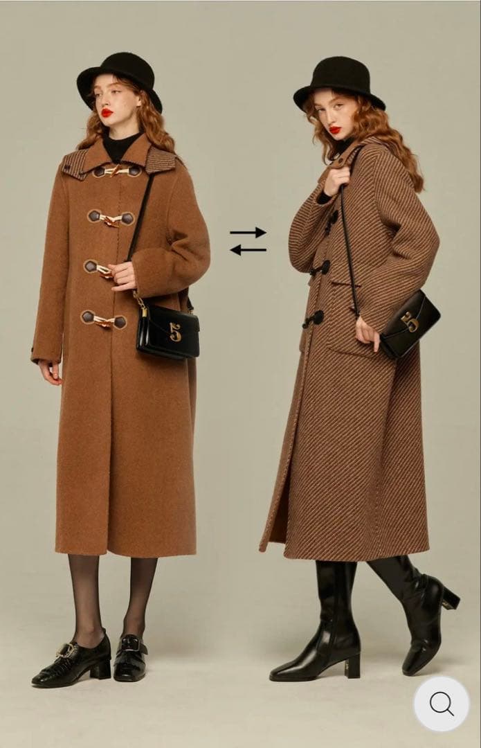 新品　tnewties 《ぺしゃんこになったサンドウィッチ》2WAYウールコート