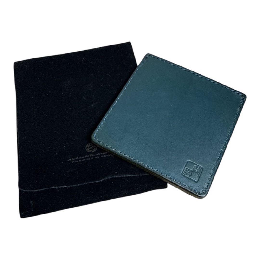 AERO CONCEPT レザーマネークリップ グリーン 未使用