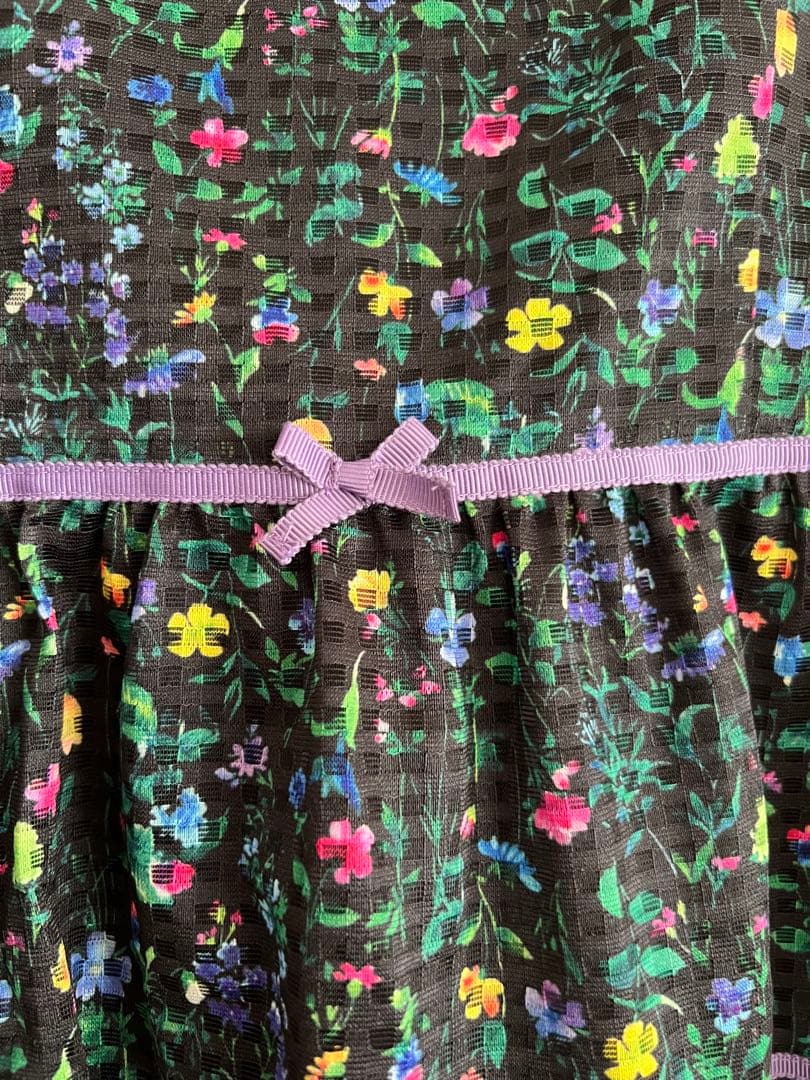 美品　アナスイミニ 【リンク】ボタニカル総柄ワンピース【日本製】150