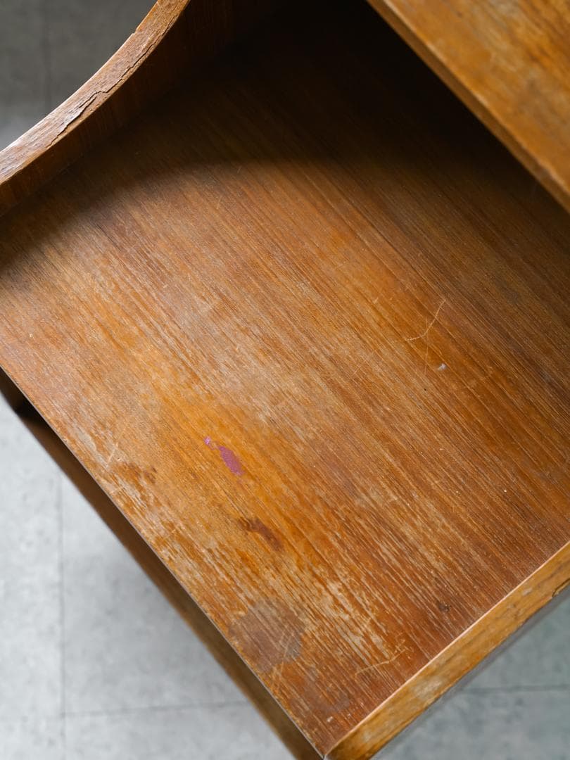 50-60's アンティーク 木製オープンシェルフ/収納 ミッドセンチュリー