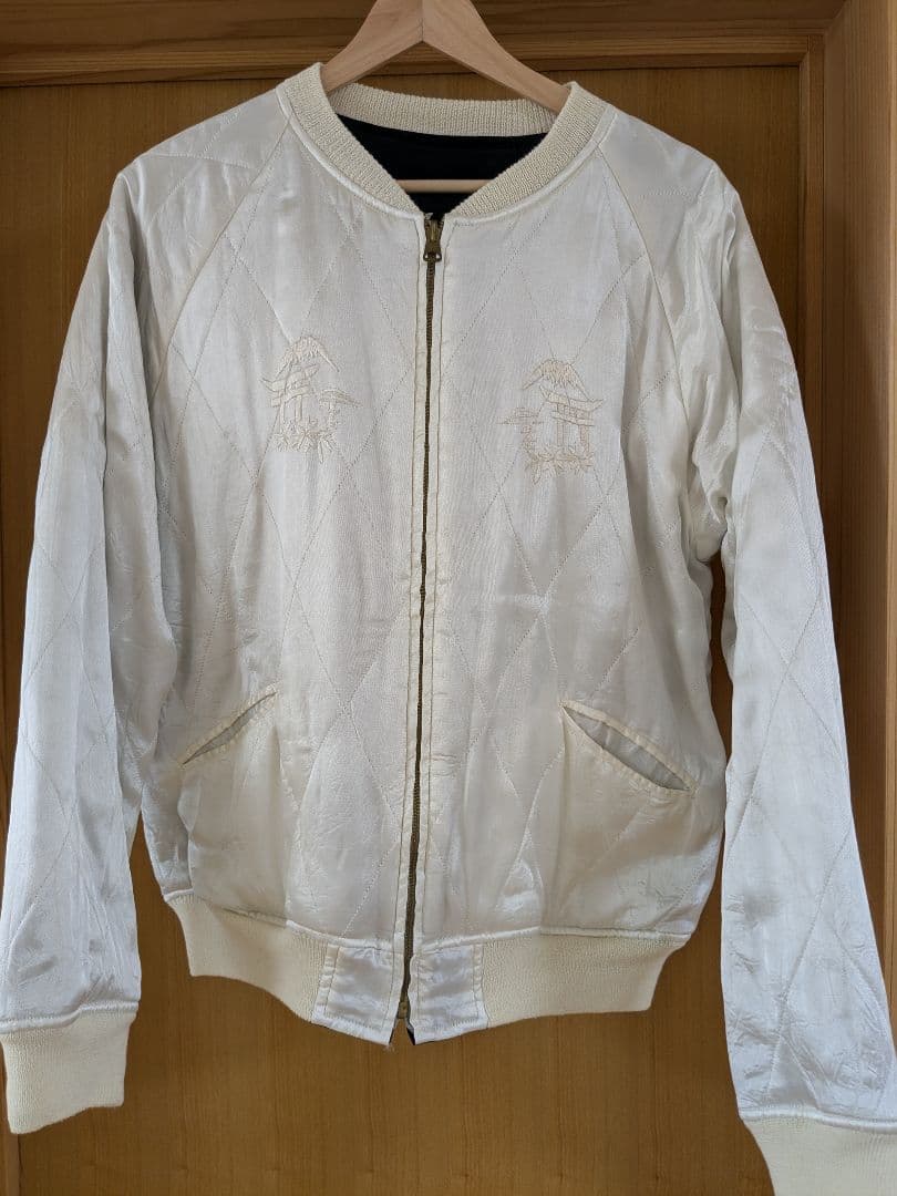 希少WAREHOUSE(ウエアハウス)別珍スカジャン リバーシブル鹿 虎刺繍 M