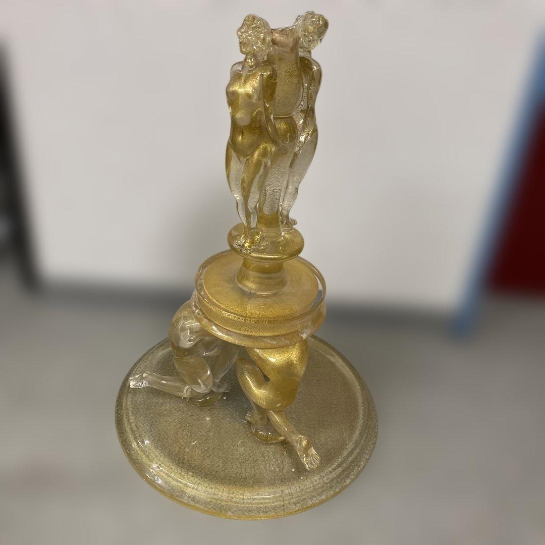 19世紀　ヴェネチア　コンポート　特大品　タトチ　東さ8-0107④