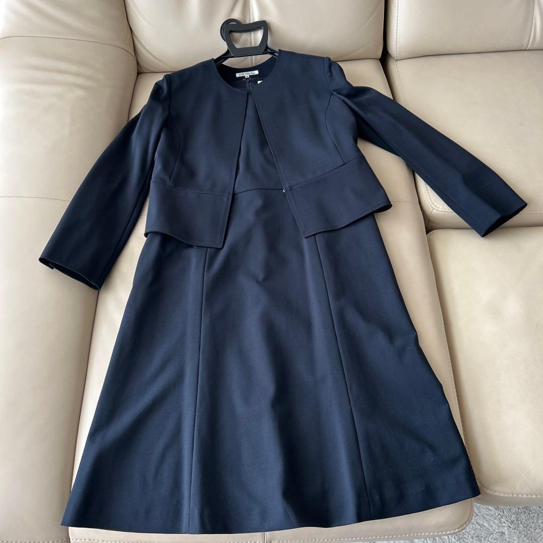 23区 セレモニー　ワンピース＆ジャケット　紺40 卒業式　入学式　面接に
