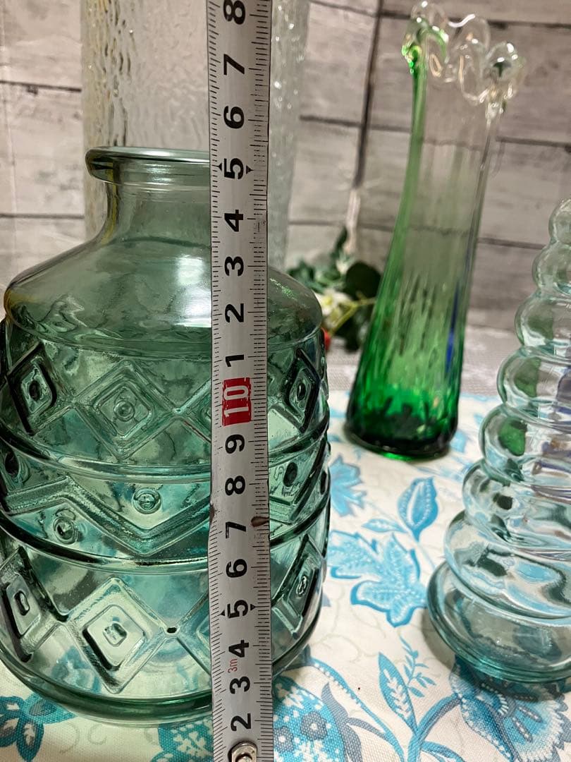 ガラス花瓶セット 7点おまとめ　ヨーロッパ製あり　切子花瓶　コベントガーデン
