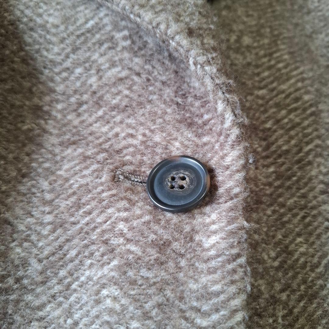 Spick and Span Wスライバーヘリンボーンミドルコート 38