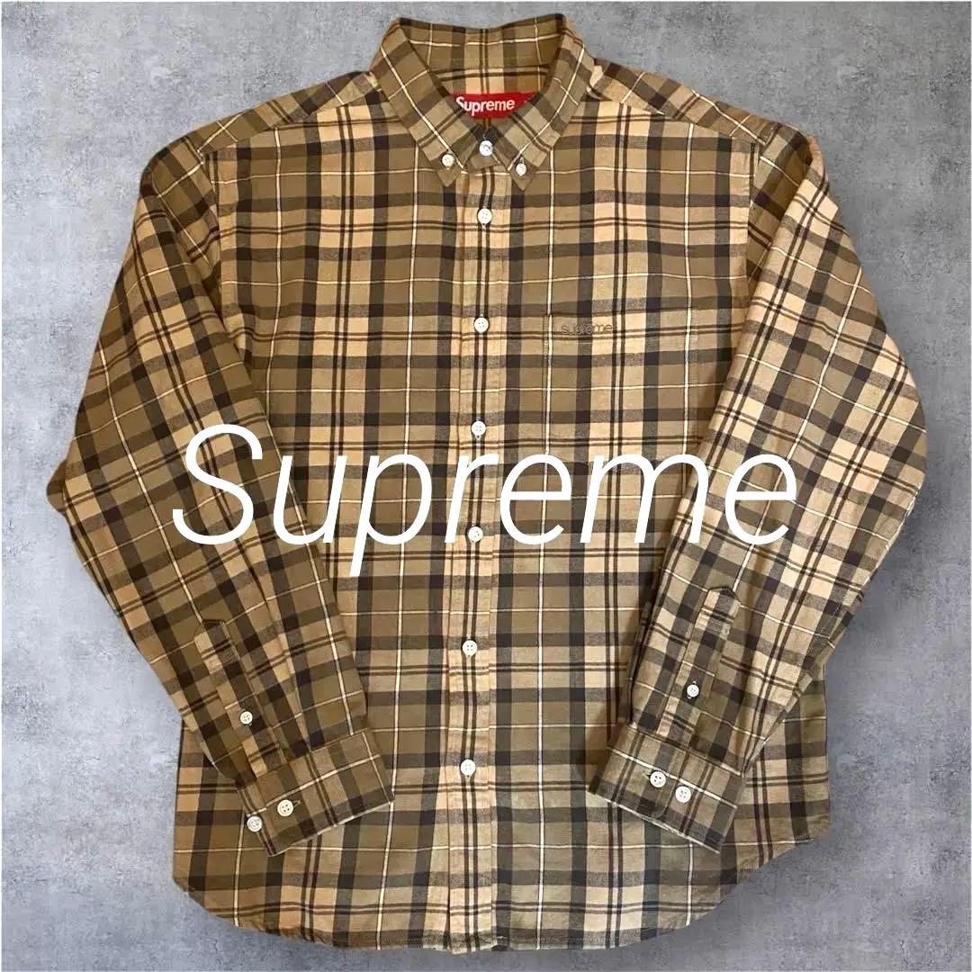 SUPREME 2024FW Plaid Flannel Shirt Sサイズ