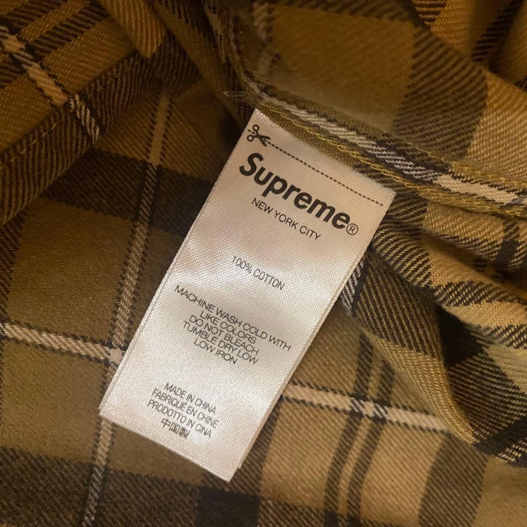 SUPREME 2024FW Plaid Flannel Shirt Sサイズ