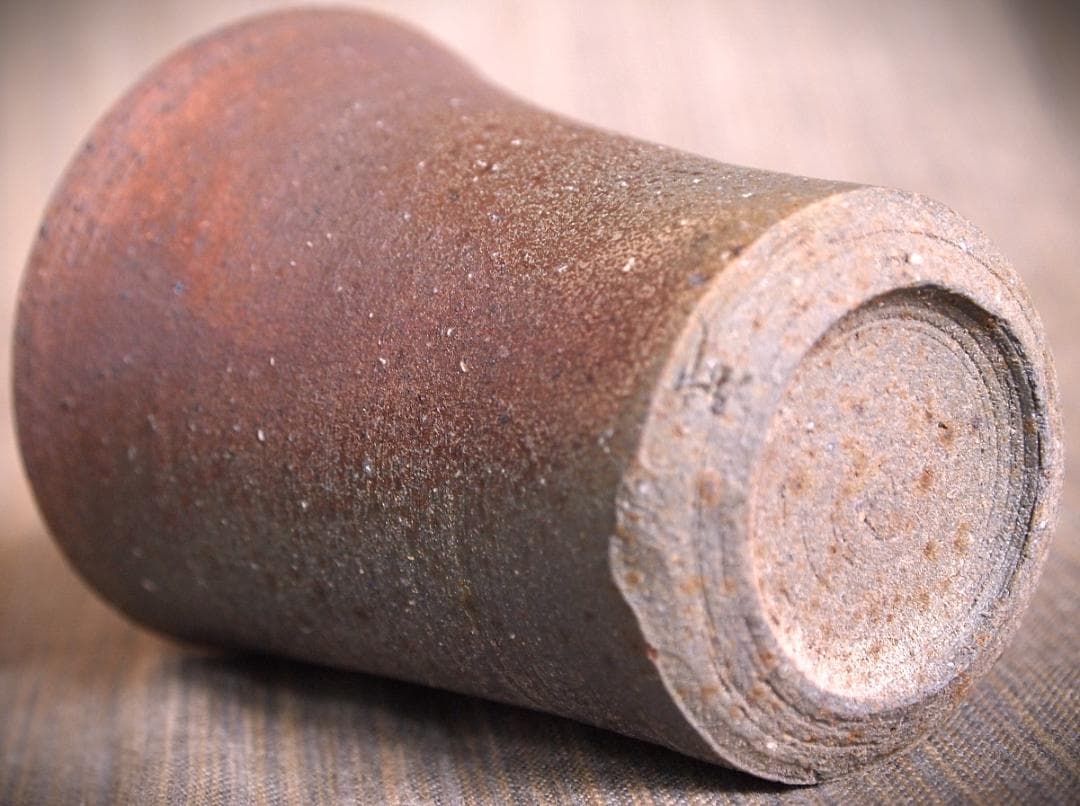 人気作家★中里隆★唐津南蛮麦酒器D★緋色