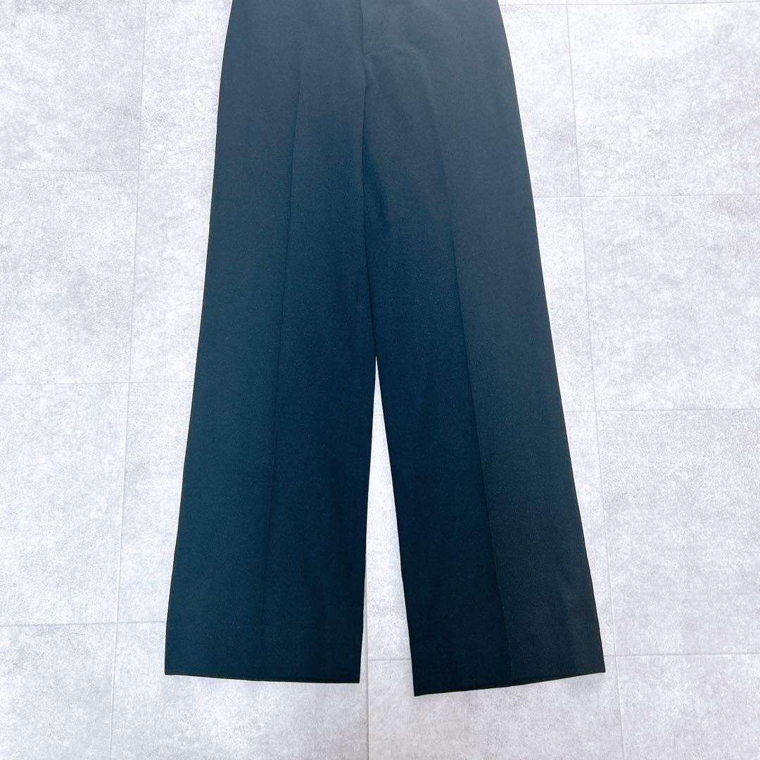 美品✨ ラルフローレン セットアップ　パンツスーツ 5B ワイド ウール 黒