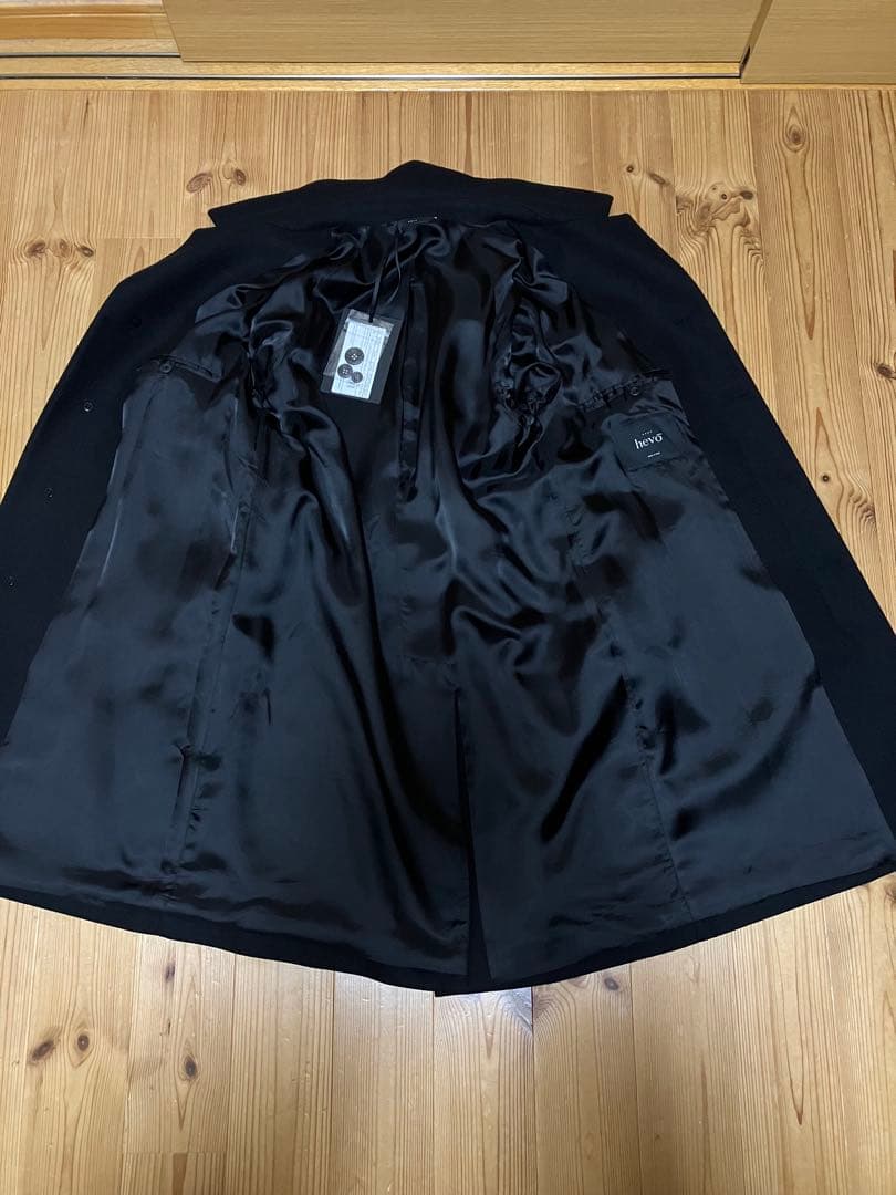 新品 Hevo ステンカラーコート ブラック
