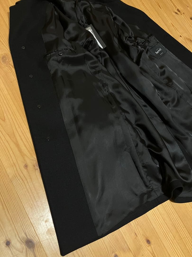 新品 Hevo ステンカラーコート ブラック