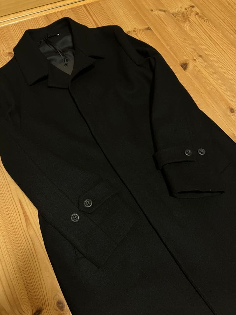 新品 Hevo ステンカラーコート ブラック