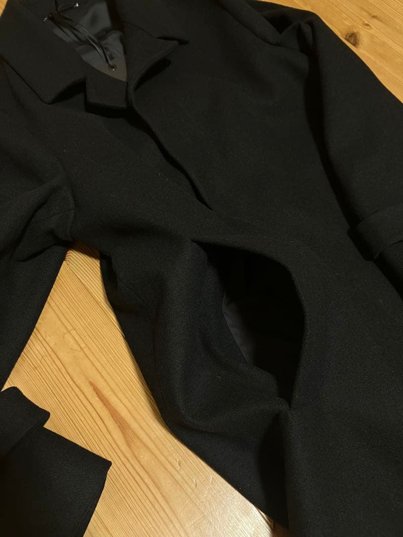 新品 Hevo ステンカラーコート ブラック