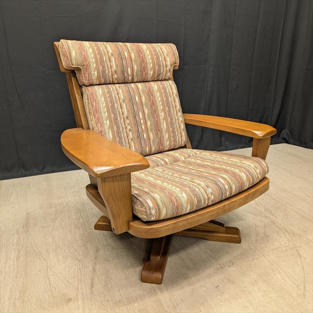 イーストウッド　回転式　アームチェア　一人掛け　シングルソファ　1P　チェア　A