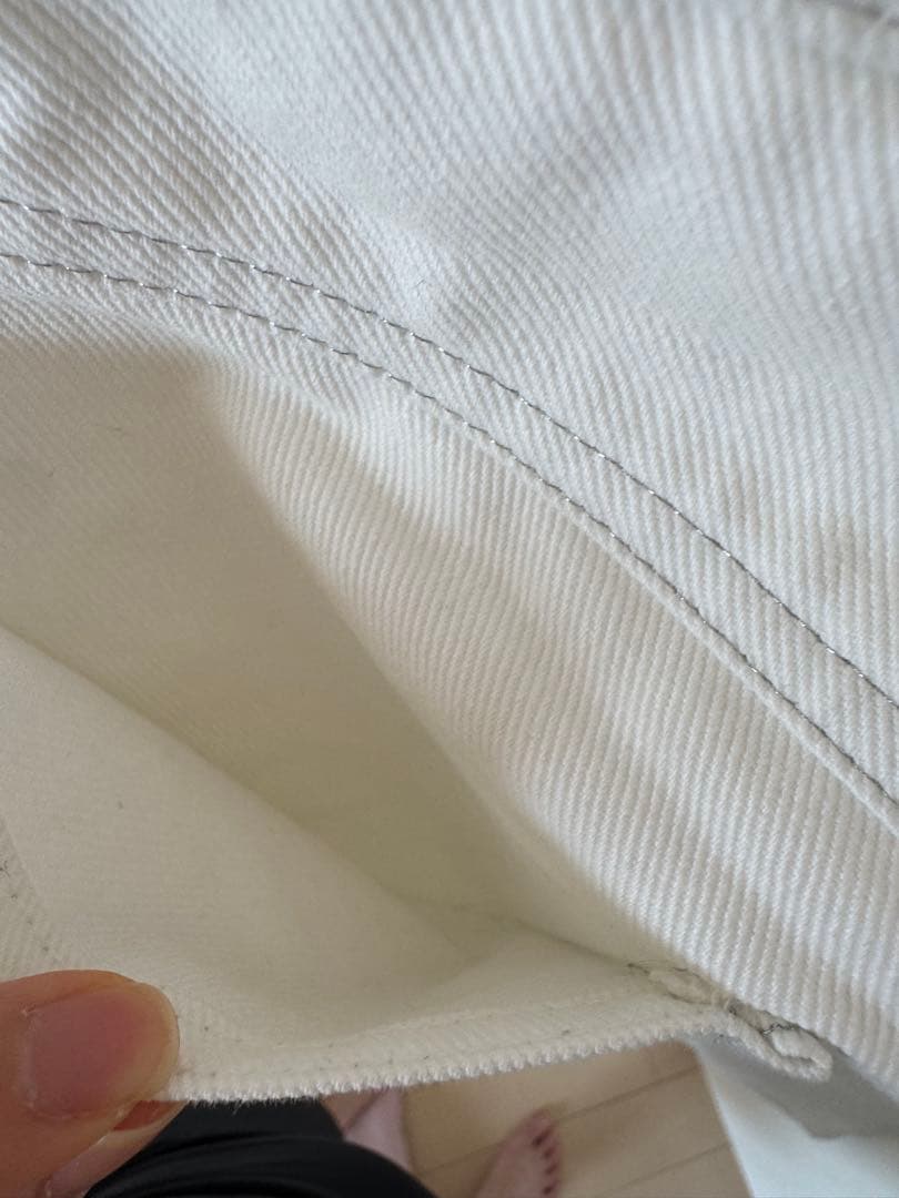 CHANEL ホワイトデニムステッチ サイズ★38