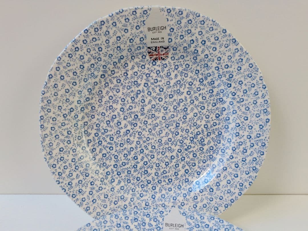 バーレイ　ブルーフェリシティ　プレート　21.5cm２枚