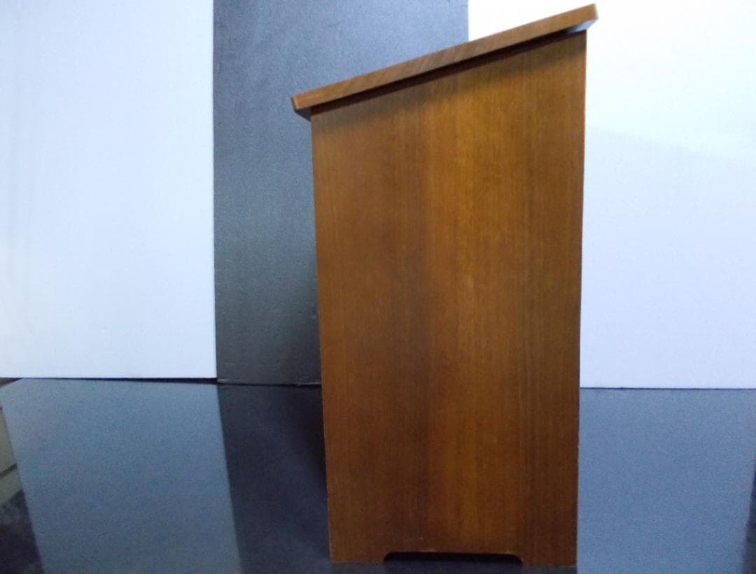 昭和レトロ ディズニーミッキー&ミニー　木製ゴミ箱