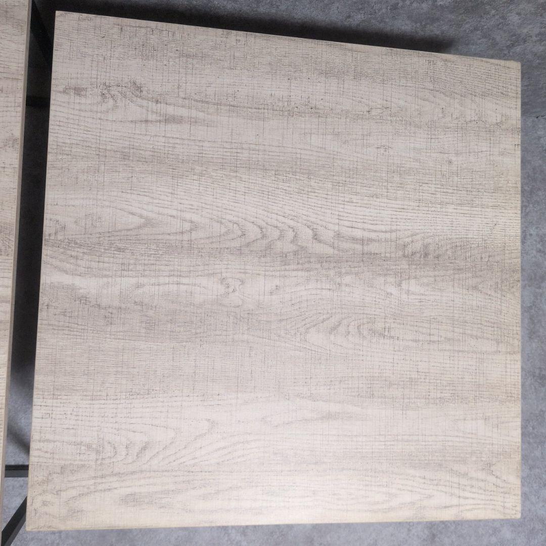 LOWYA ローテーブル ヒートレ グレーオーク/ブラック