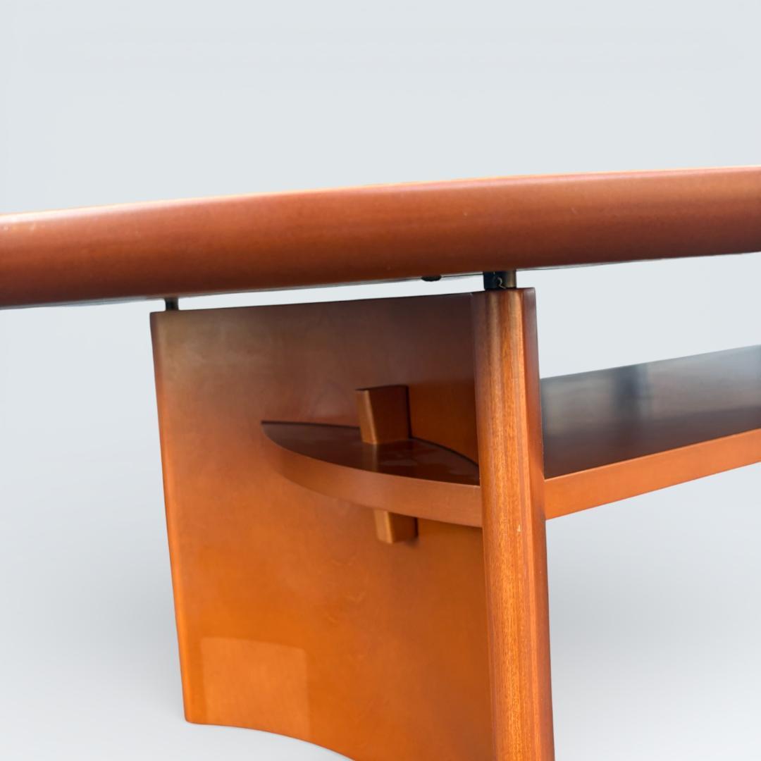 【高級】日本フクラ HUKLA リビングテーブル オーバル 木目 140cm