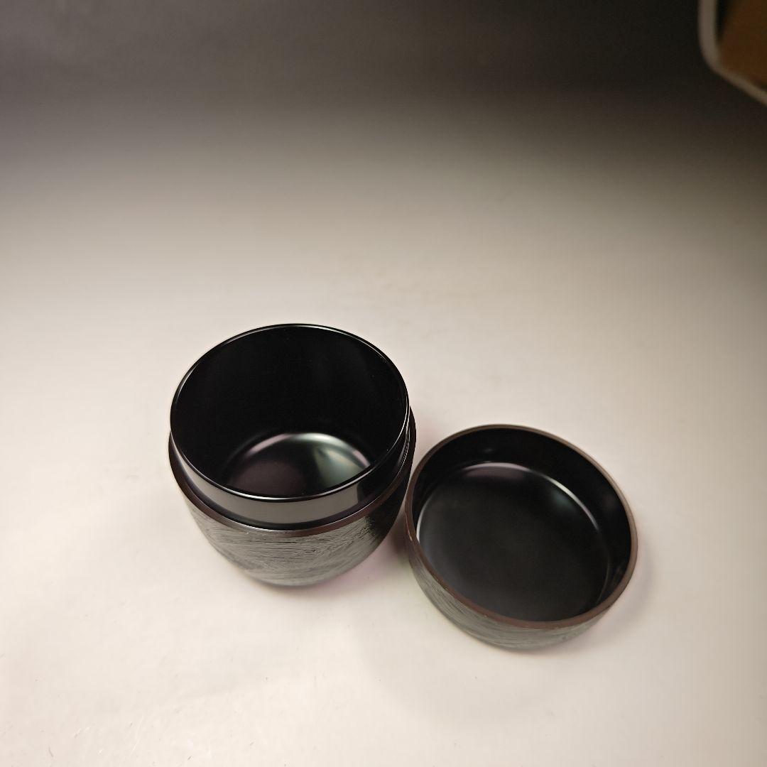 イ439 棗『吉田宗利』『波塗蓬莱山　大棗　共箱』鶴亀　螺鈿金蒔絵漆塗　茶道具