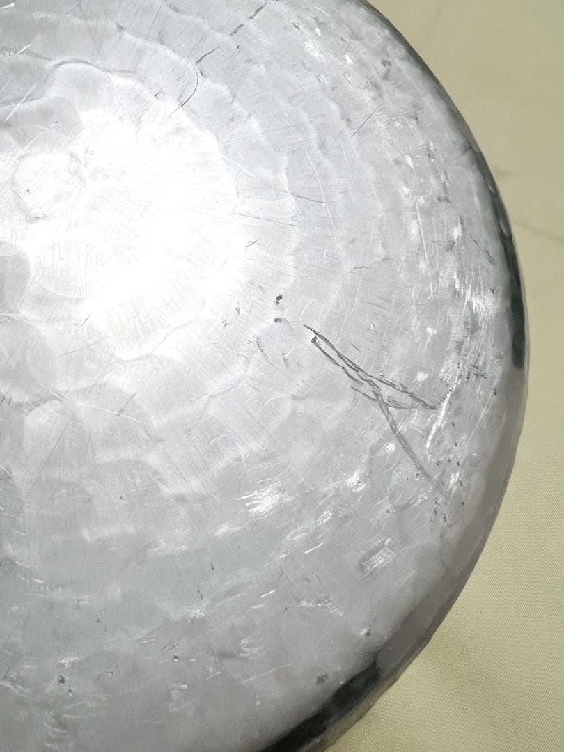 美品　京都　有次特製　アルミニュウム　直径24cm　手打鍋　両手鍋　シチュー鍋