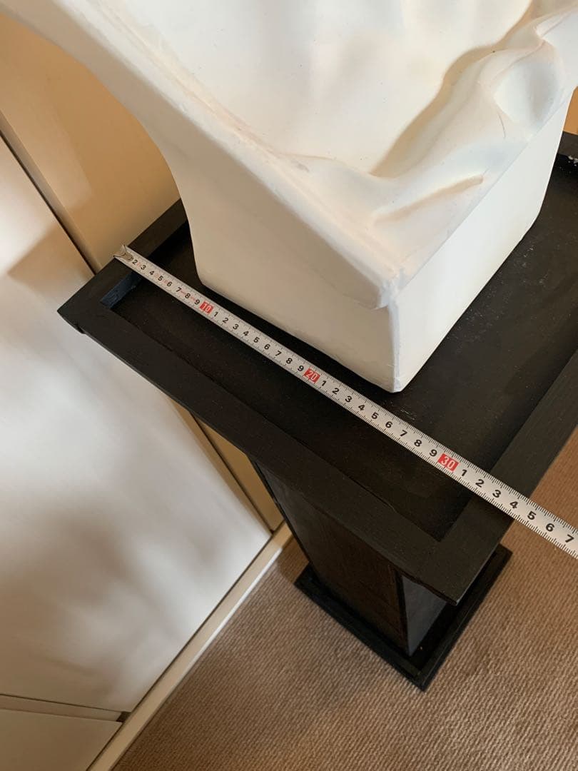 メディチ胸像　石膏像　トルソー　台座あり