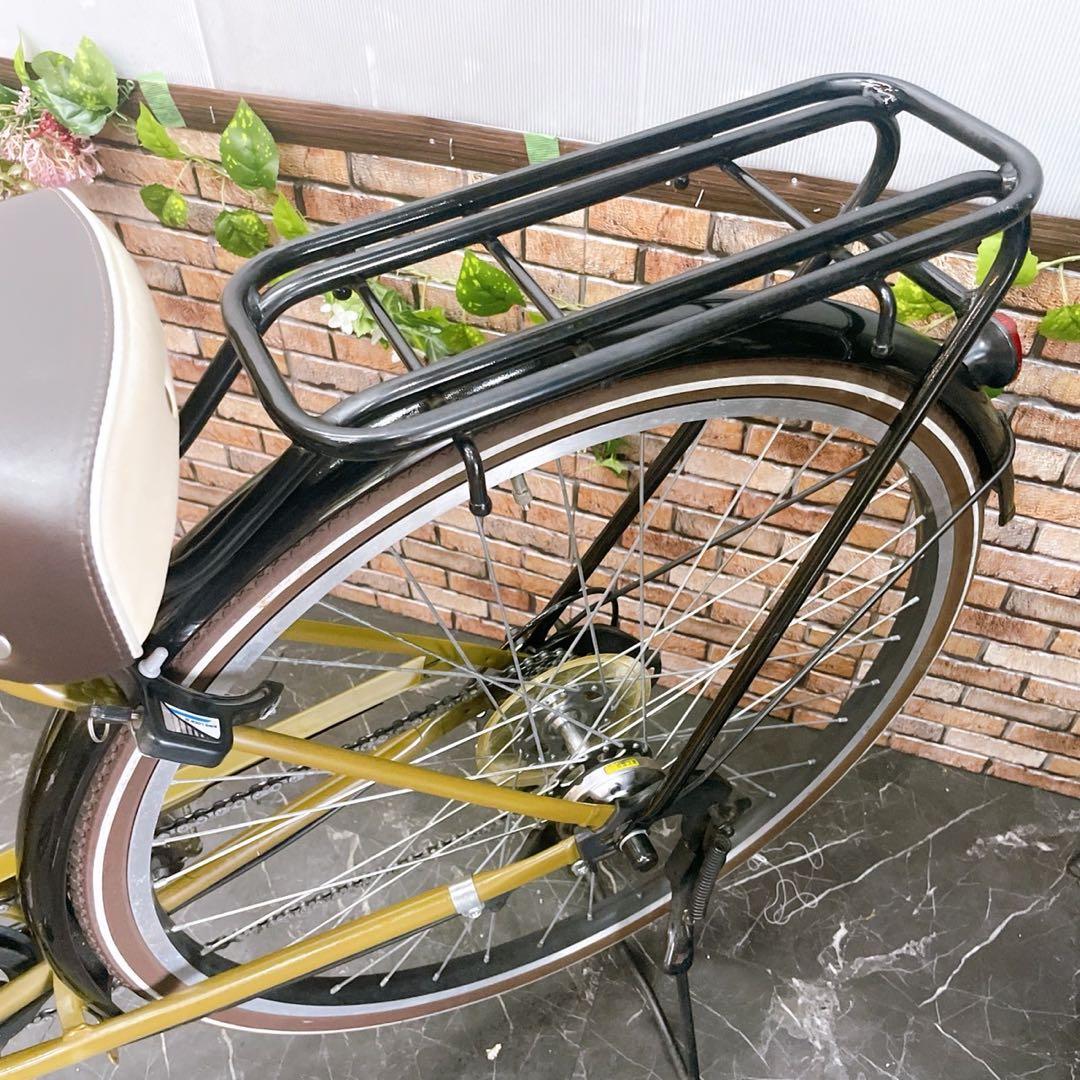 【65】一般車 ママチャリ SUBCREW カーキー系 26インチ