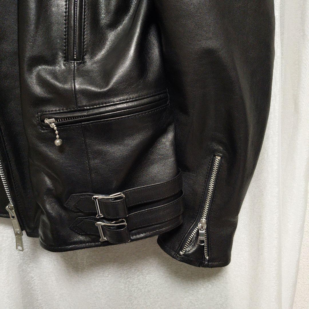 BUFFALO BOBS 黒 レザーライダースジャケット