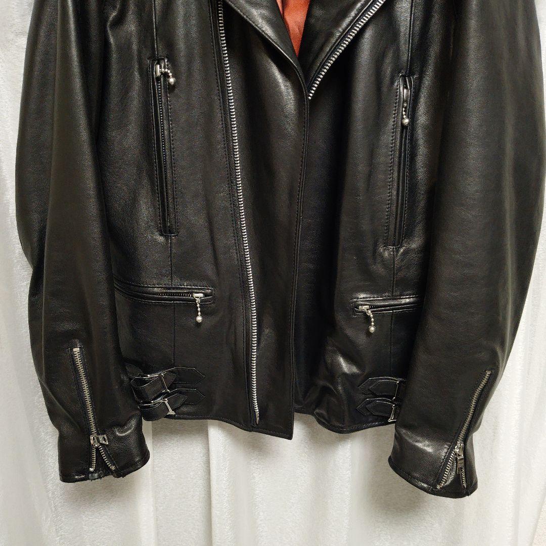 BUFFALO BOBS 黒 レザーライダースジャケット