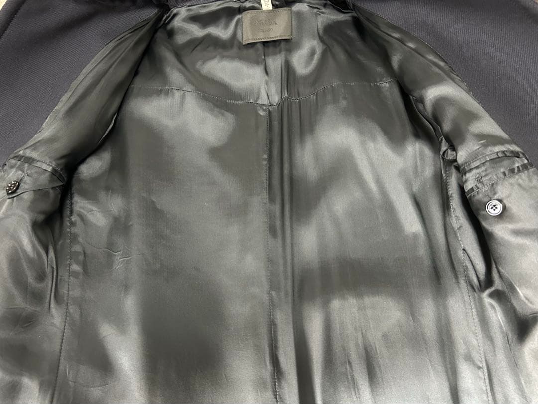 PRADA プラダ コート サイズ46（S〜M） ネイビー イタリア製