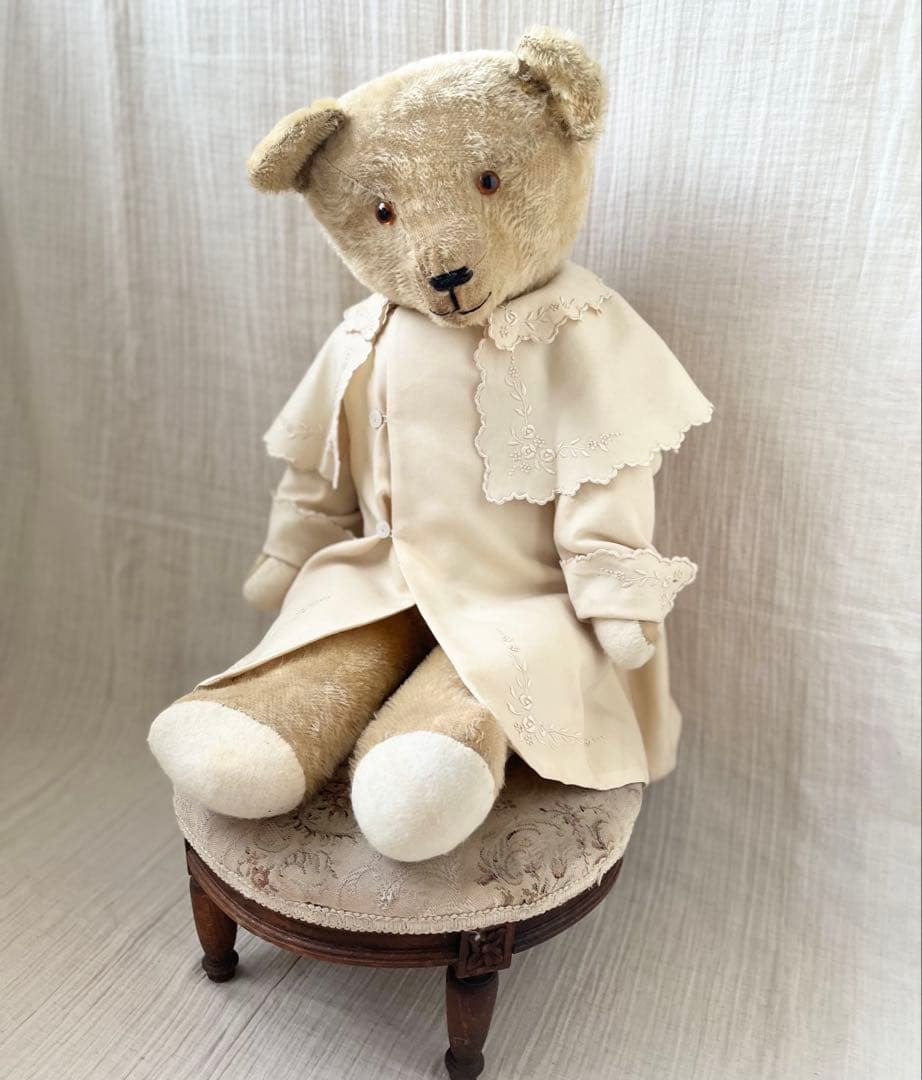 アンティークヴィンテージ英国製大きなテディベア ぬいぐるみベアくまドール