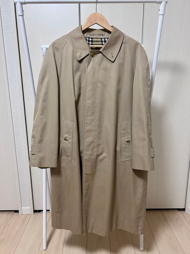 Burberry ステンカラーコート ベージュ チェック裏地