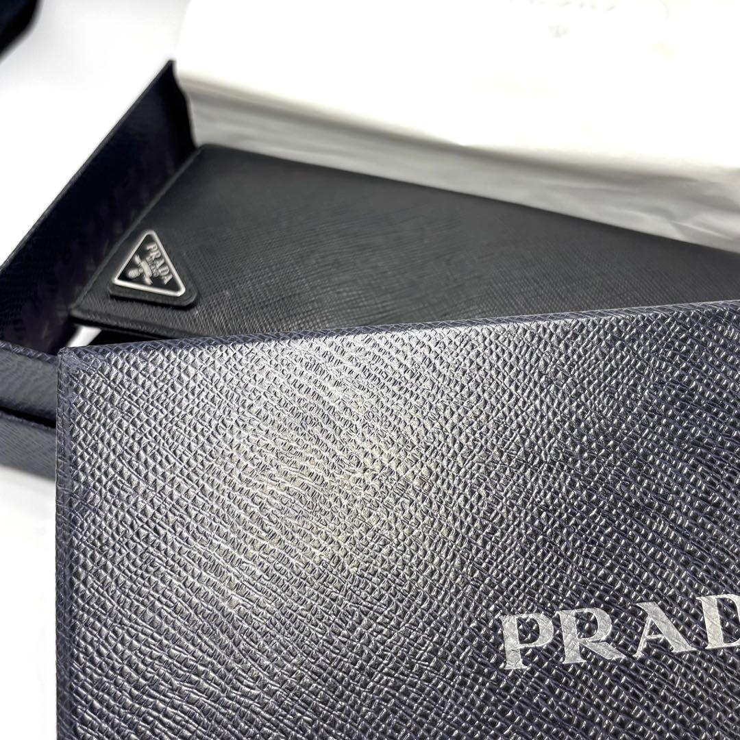 ああああ　　　　　PRADA プラダ サフィアーノレザー 長財布 ブラック