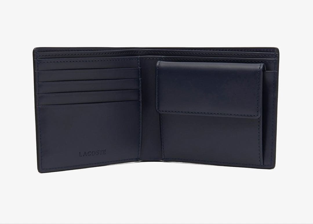 LACOSTE レザーミニマルショートウォレット