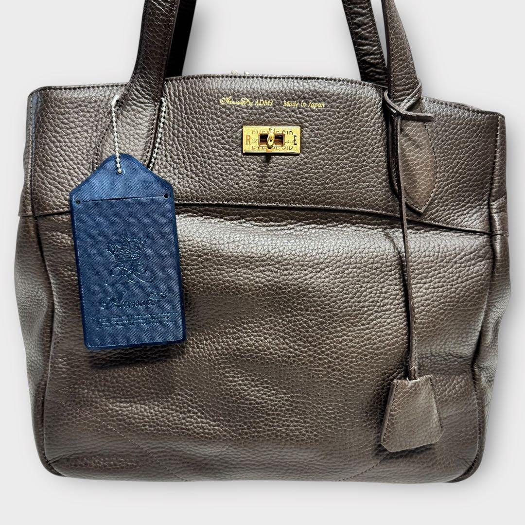 超美品✨A.D.M.J. トートバッグ　ショルダーバッグ　A4可能　肩がけ
