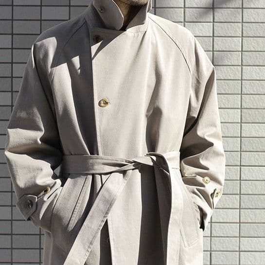 極美品 アルテリア 21 aw シャンブレー ギャバジンオーバーコート 3