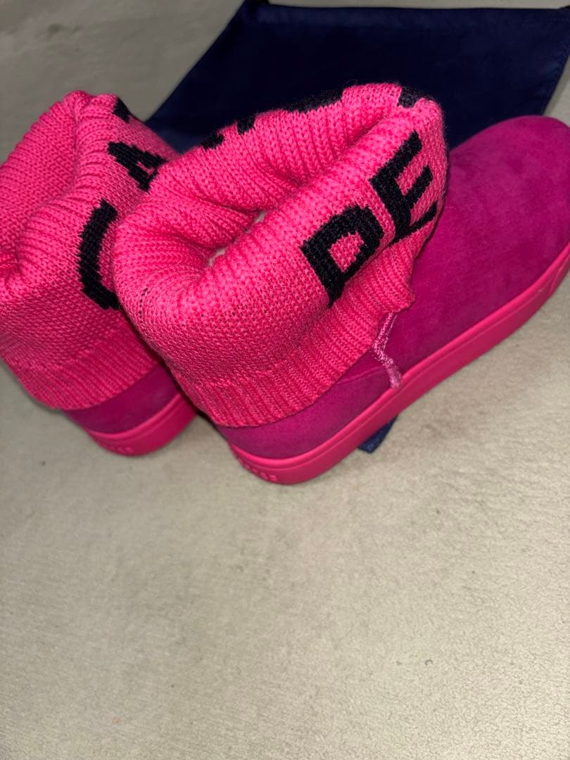 （かひなママ専用）パーリーゲイツ、ヌバック×リブニット、ショートブーツ