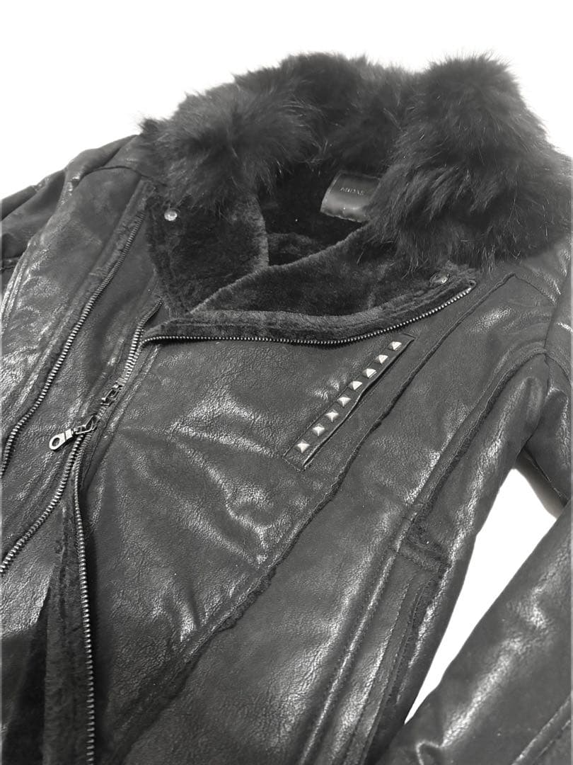 00s midas coating fur jacket 平成 y2k vkei